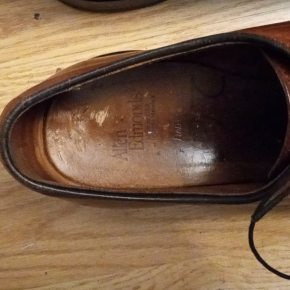 Allen Edmonds Delray Split-Toe Blucher Dress Shoes Size 11 Brown - Picture 2 of 5